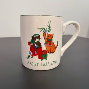 Meowy Christmas Threshold Cat Christmas Mug